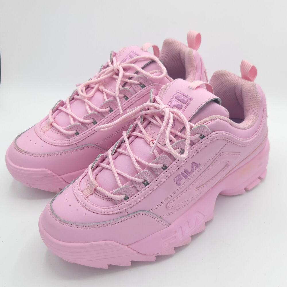 Fila Disruptor II Premium Women's Size 10 Pink 5XM02263-954 Sneakers